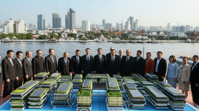 กรุงเทพฯจม! เปิดตัว ‘เมืองลอยน้ำ’ กลางเจ้าพระยา