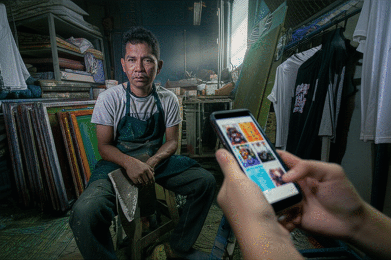 ร้านสกรีนเจ๊ง! AI พ่นลายเสื้อสุดไวรัล