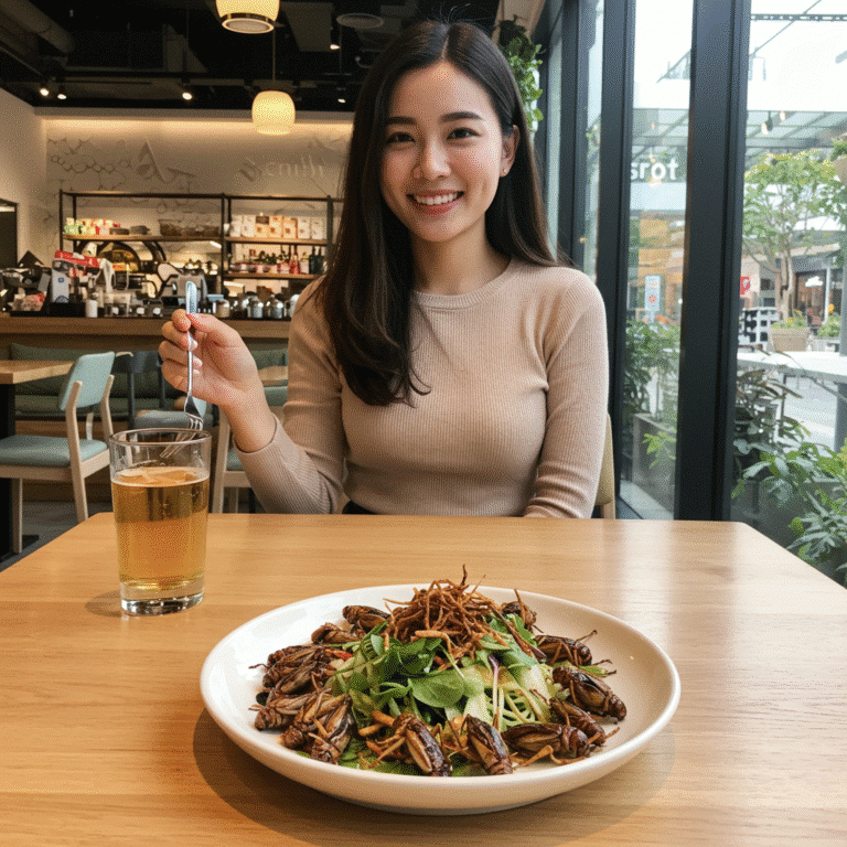 จิ้งหรีดขึ้นห้าง! คาเฟ่โปรตีนแมลง เทรนด์ใหม่คนรักสุขภาพ