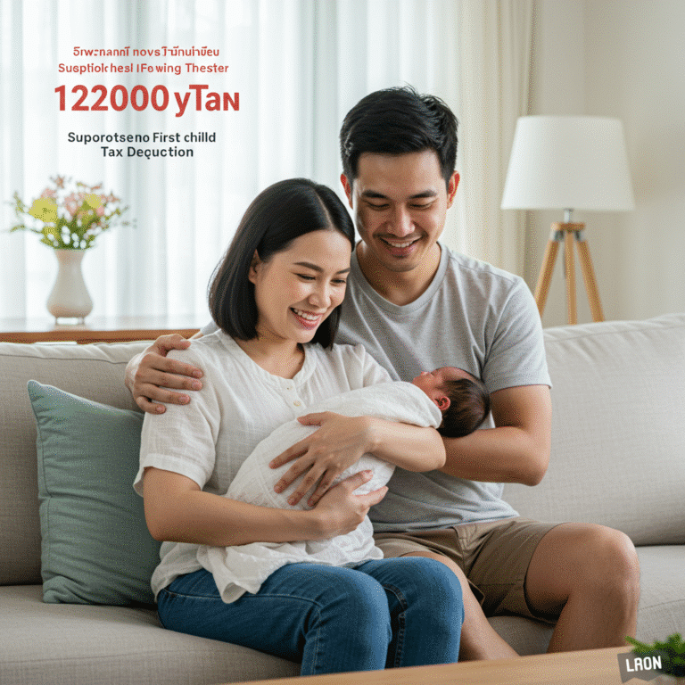 ลูกคนแรก ลดหย่อนภาษี 120,000 บาท! เริ่มปีภาษี 2569