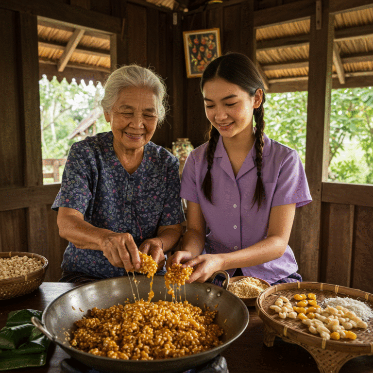 วันสารทไทย 2568: ประวัติและความสำคัญของขนมกระยาสารท