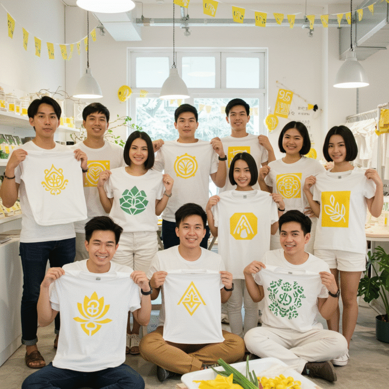 รับเทศกาลกินเจ! ไอเดียสกรีนเสื้อขาวให้ปัง มีสไตล์