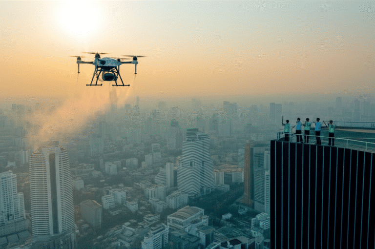ผ่าสเปค ‘โดรนล้างเมือง’ เทคโนโลยีสู้ฝุ่น PM2.5