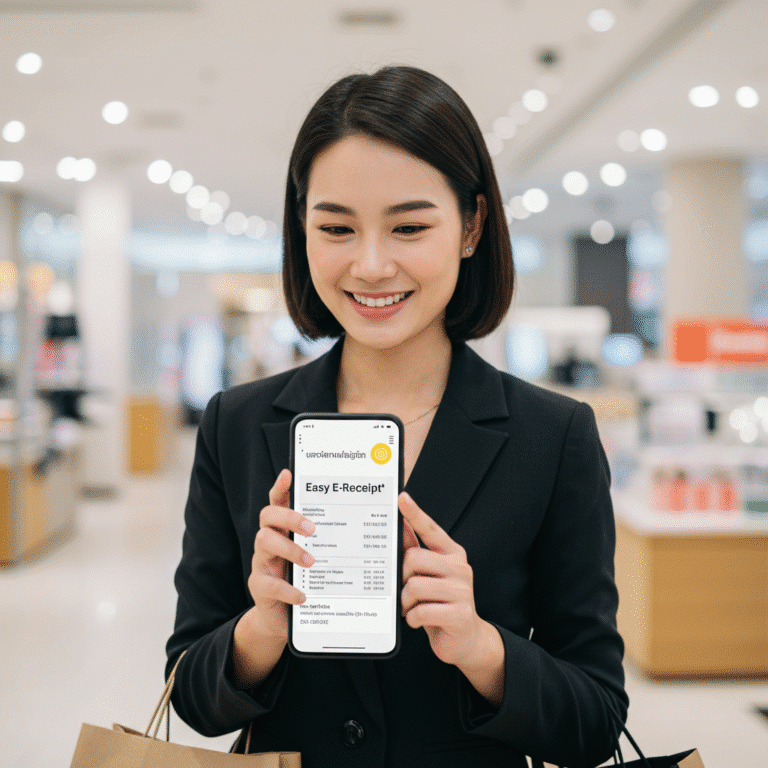 Easy E-Receipt 2568 มาแล้ว! ลดหย่อนภาษี 50,000 บาท