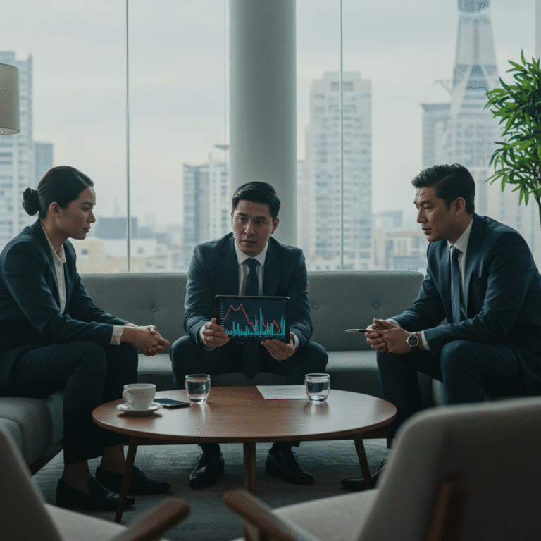 กลยุทธ์ผู้บริหาร รับมือยามหุ้นตก