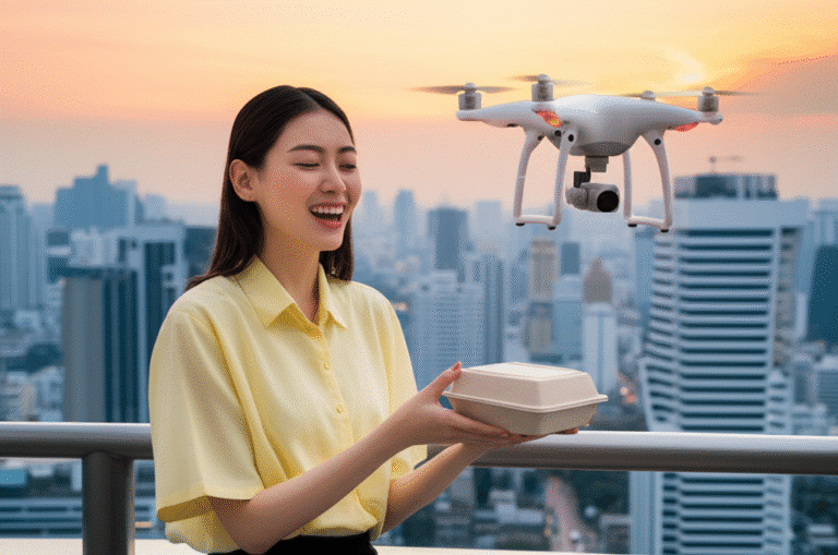 โดรนส่งของทั่วกรุง! เริ่มแล้ววันนี้