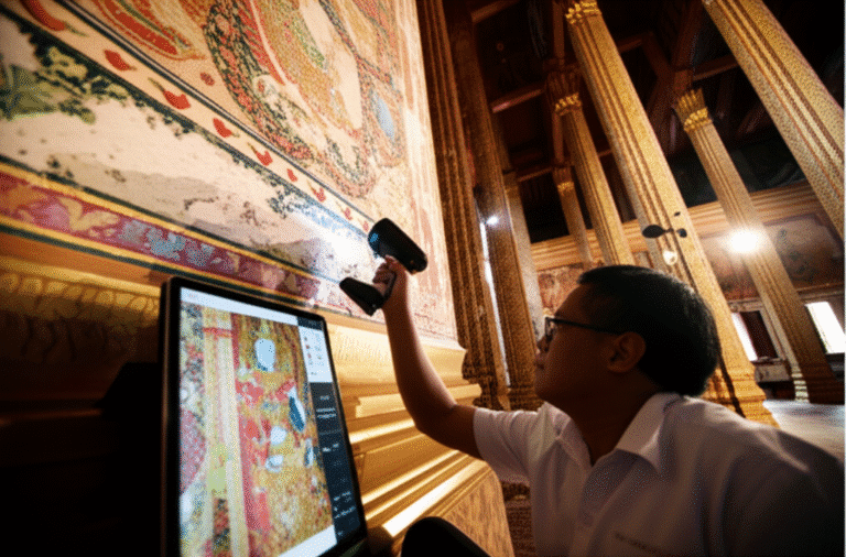 กรมศิลป์ใช้ AI ‘ชุบชีวิต’ จิตรกรรมฝาผนัง
