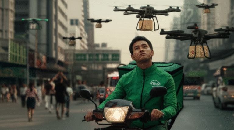 โดรนส่งของครองเมือง! ไรเดอร์จะตกงานจริงไหม?