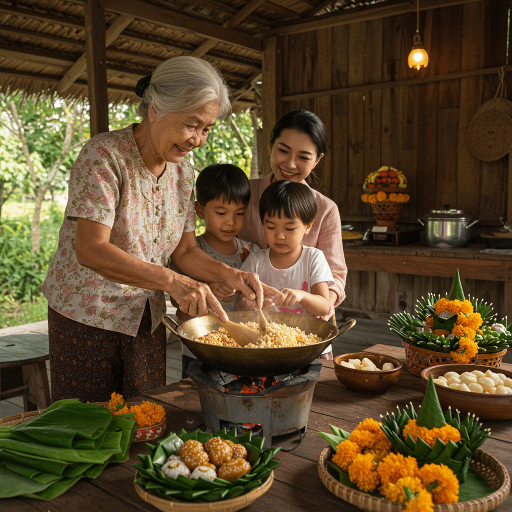 กระยาสารท: หัวใจของประเพณีสารทไทย