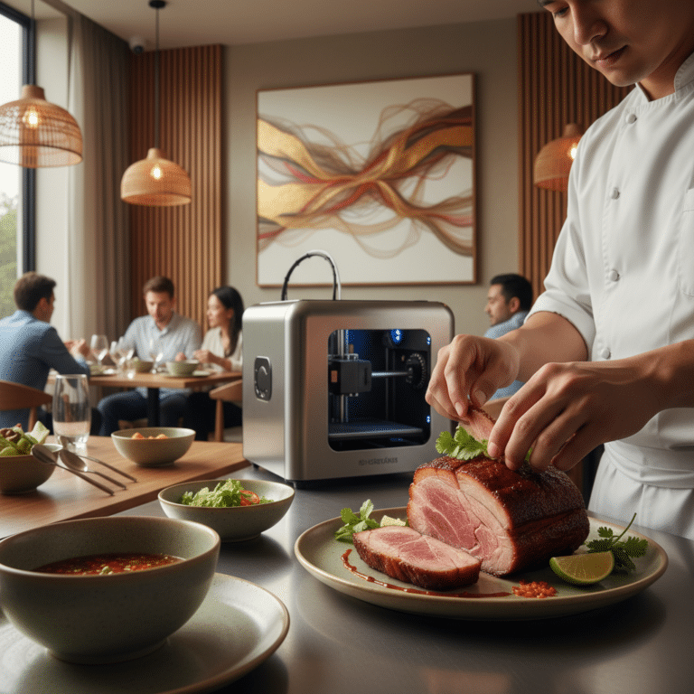 เนื้อพิมพ์ 3 มิติ: เทรนด์ใหม่ร้านอาหารไทยปี 2026